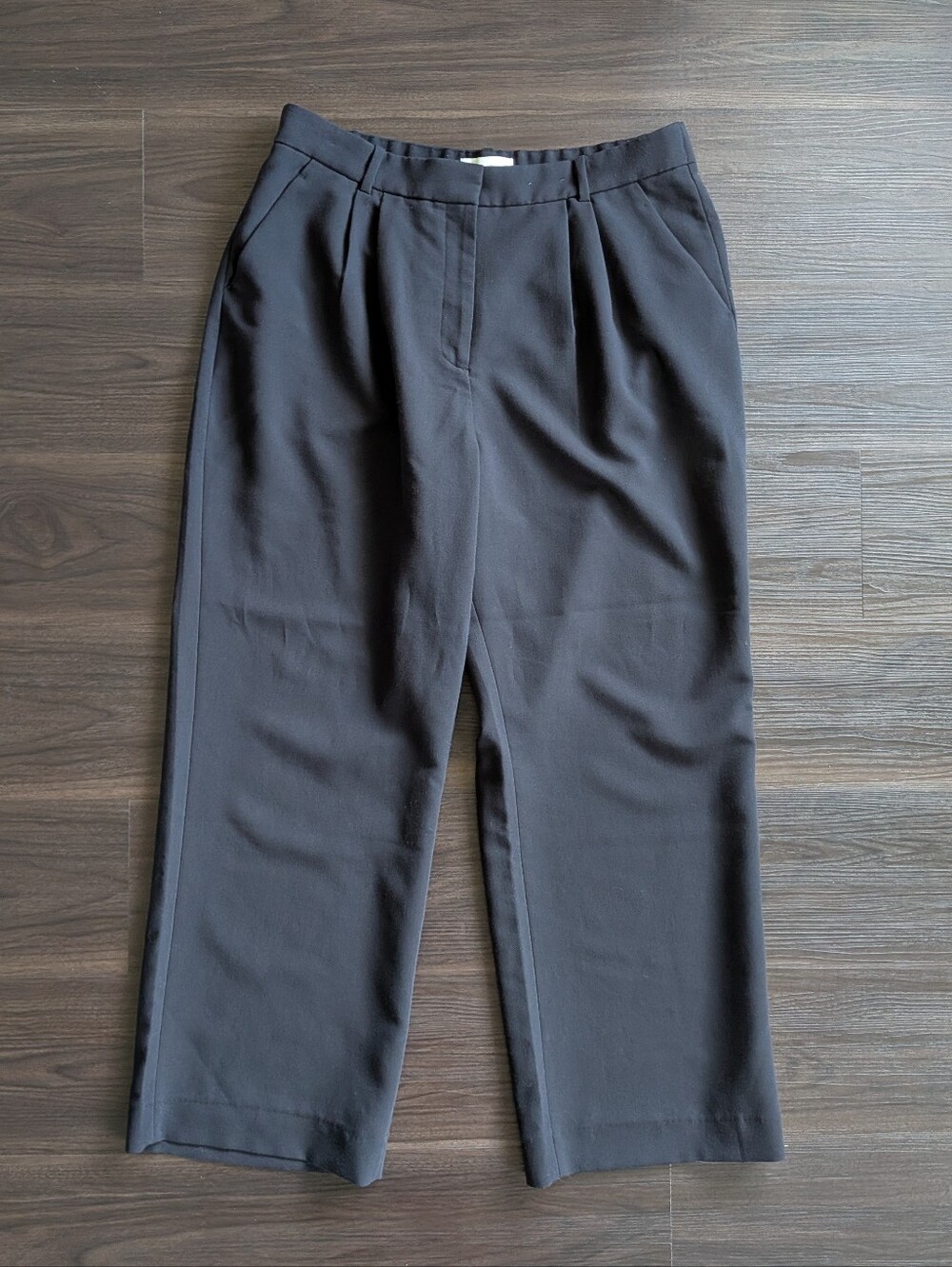 Abercrombie & Fitch Black Sloane Trouser Wide Leg Dress Pants 33 / 16 Curve Love